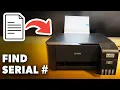 How to find the Serial number on Epson Ecotank ET 2860