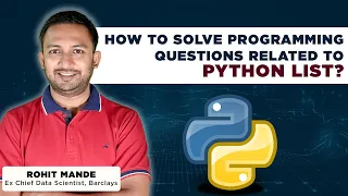 How To Solve Programming Questions Related To Python List Python Tutorial Inttrvu ai