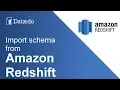 Import Amazon Redshift database schema - Dataedo tutorial