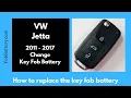 Volkswagen Jetta Key Fob Battery Replacement 2011 - 2017