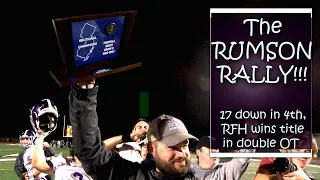 Rumson Fair Haven 34 Raritan 27 2OT South Group 2 Final RFH rallies from 17 down in 4th