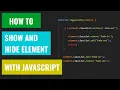 Javascript - hide and show element fade effect