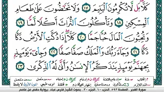 سورة الفجر مكتوبة   فارس عباد دندنها