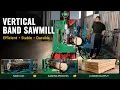 Vertical Band Sawmill Machine in Action Efficient Log to Lumber Processing