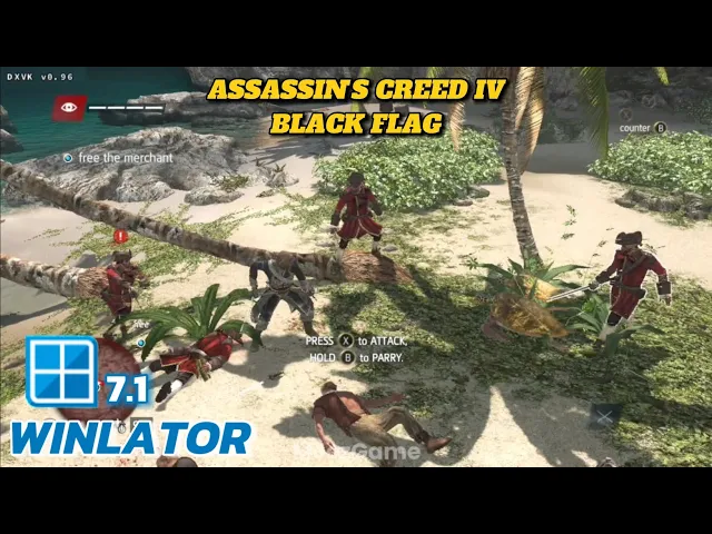 Winlator - Gameplay Assassin's Creed IV Black Flag - Windows