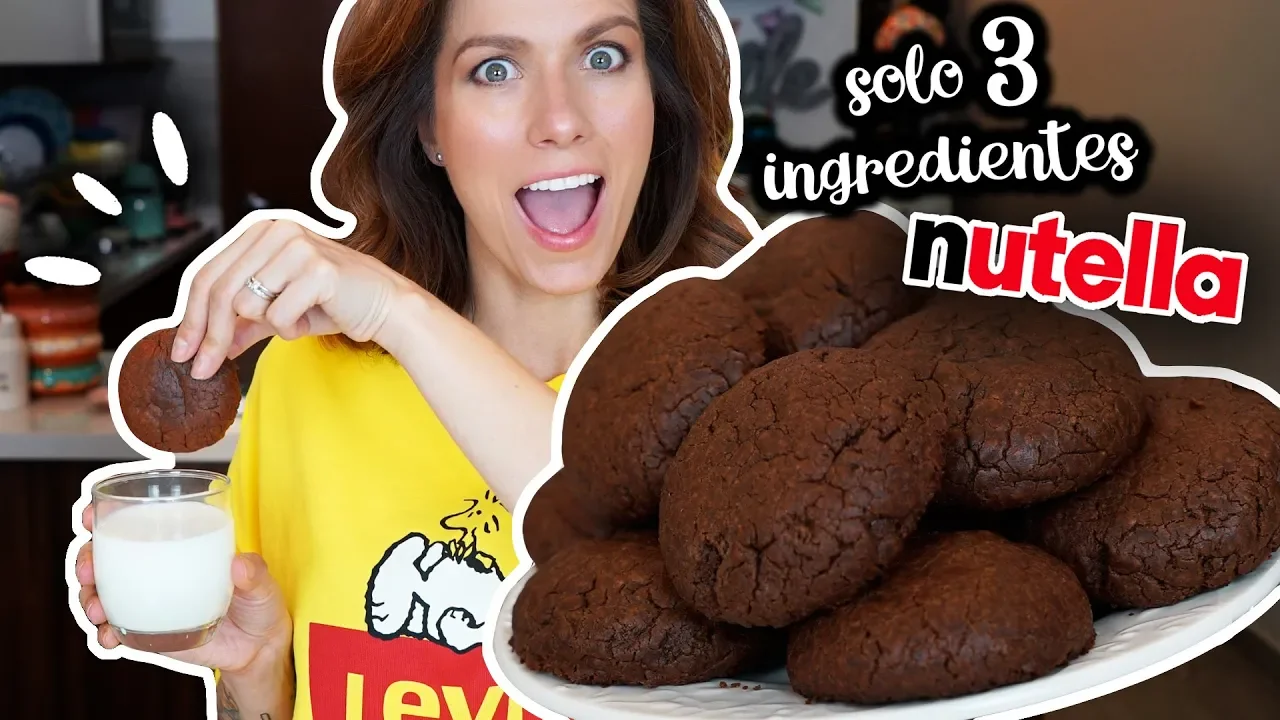 GALLETAS DE NUTELLA con 3 INGREDIENTES   DACOSTA