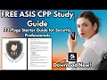 Free ASIS CPP Study Guide Download Now Start Preparing