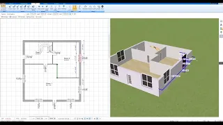 First Steps with Plan7Architect - Units 2D 3D View Measurements Walls Floors Roof