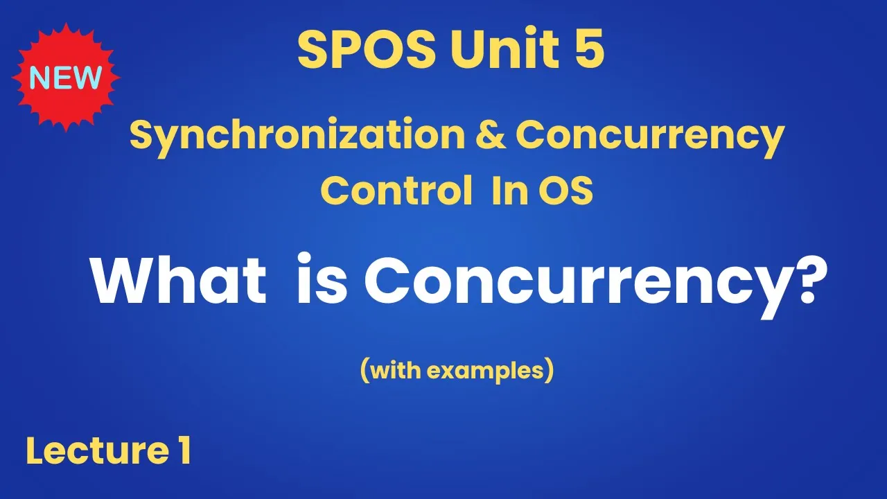 sppu spos unit 5 synchronization and concurrency control | sppu spos unit 5