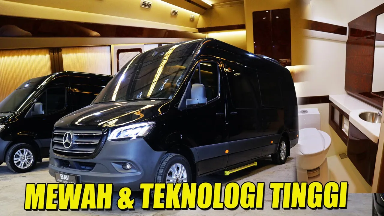 MERCEDES SPRINTER DIBIKIN SUPER MEWAH DAN CANGGIH DENGAN TOILET DI BAV LUXURY