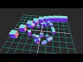 Moving a point back and forth between two points with the Vector3 lerp method - threejs demos