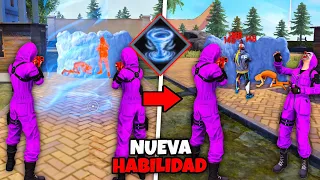 USAMOS EL NUEVO PERSONAJE DE FREE FIRE 😰 LA MEJOR HABILIDAD!!