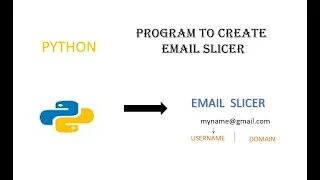Simple Email Slicer program in python