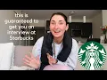my secret sauce for landing an interview a job at Starbucks from an ex-Starbucks barista