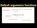 Default arguments functions in Python Default argument function Python Programming in Hindi