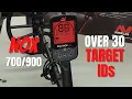 Minelab Equinox 900 Target IDs - New ID Scale