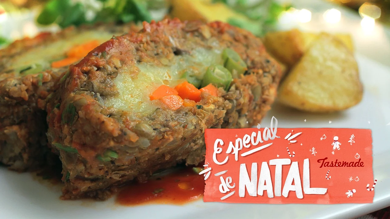 ROCAMBOLE DE LENTILHA ESPECIAL DE NATAL