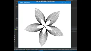 Make a flower PYTHON Turtle module
