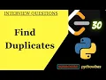 How to find Duplicates in List using pythonvibes -