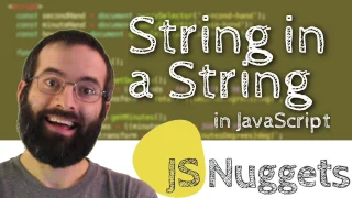How do you check if a string is in another string JavaScript