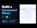 Build a Command Menu in React Tailwind CSS