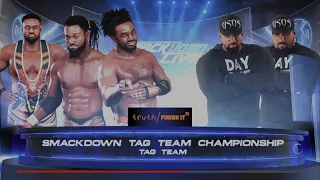 wwe 2k18 smackdown tag team championship the usos vs the new day