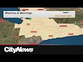 Toronto rainfall warning downgraded but the rain isn t over yet
