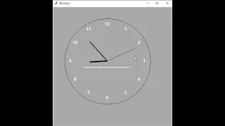 clock made with PYTHON