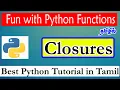 116 Closures in Python with Best Example Python Tutorial in Tamil