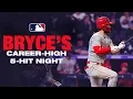 Bryce Harper s career high five-hit night