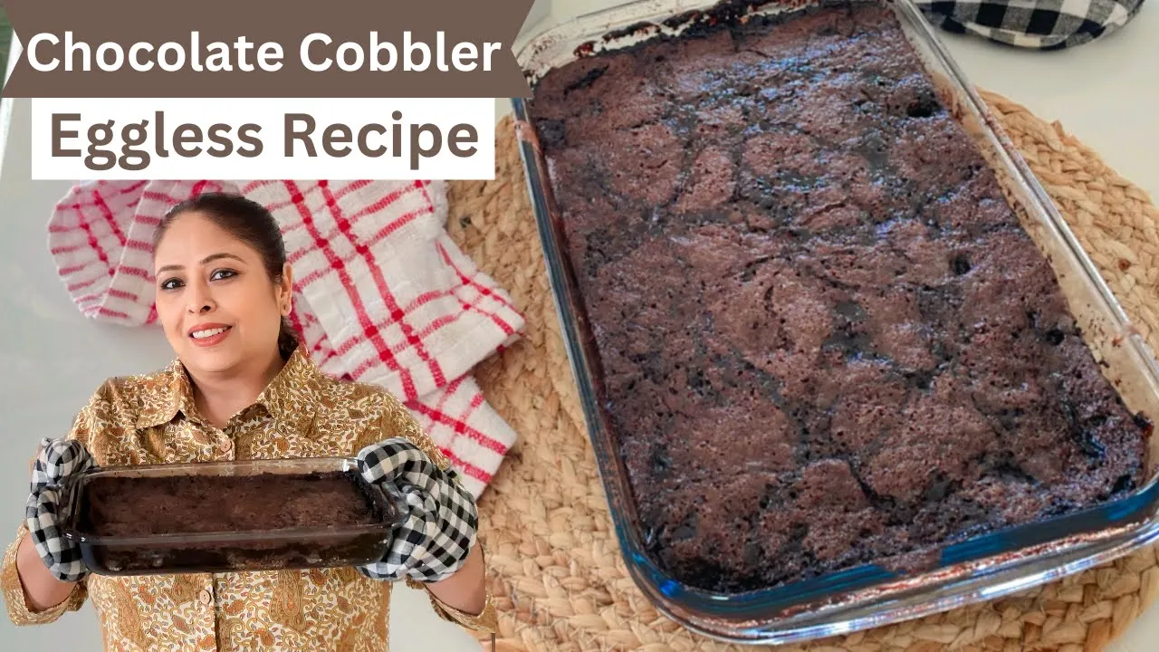 Eggless Chocolate Cobbler Recipe   Decadent Chocolate Cobbler: A Heavenly Dessert Delight!