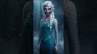 What If Frozen Was A Horror Movie Creepy Elsa Anna Redesigns Scary Creepy 