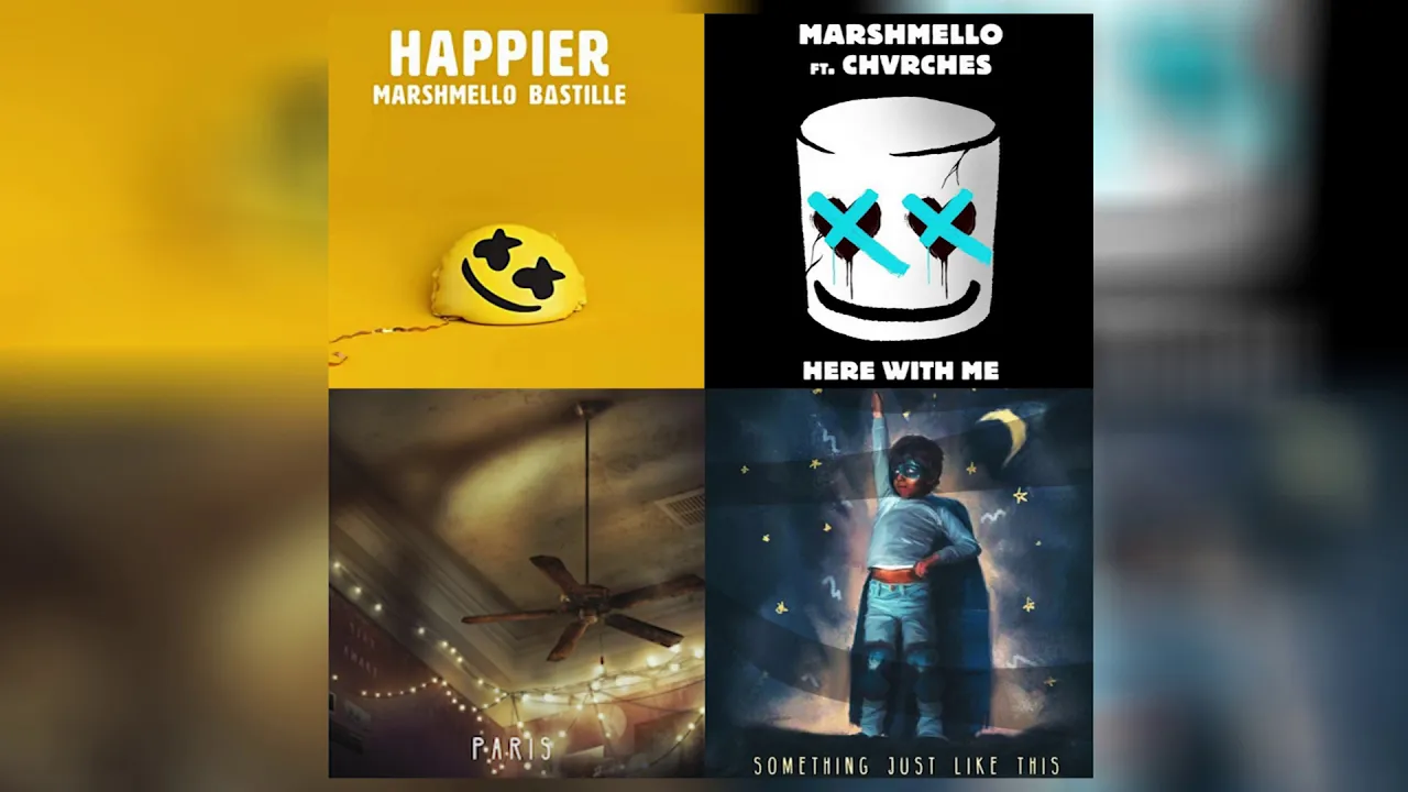 happier paris with me just like this - Marshmello vs The Chainsmokers