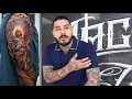HUGE Shoulder Tattoo on a New Client SHOP VLOG