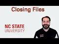 Closing Files in Python