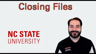 Closing Files in Python
