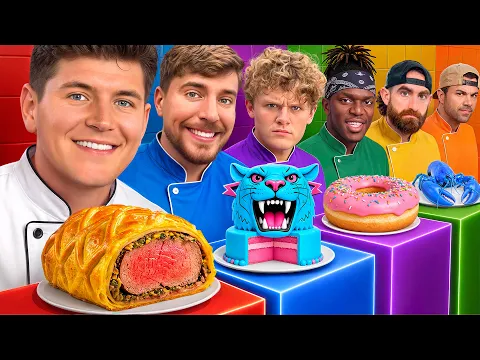 100 YouTubers vs 1 Chef