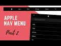 How To Design Apple Website Navigation Menu Using HTML CSS JS Part 2