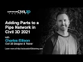 Adding Parts to a Pipe Network in Civil 3D 2018 2019 2020 2021