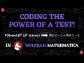 Statistical Power of a Binary Test Wolfram Mathematica Coding Tutorial Type II Error Probability
