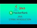 Java String Introduction Hackerrank Java Solutions