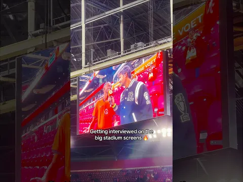 Getting Interviewed On The Big Stadium Screen 🏟️