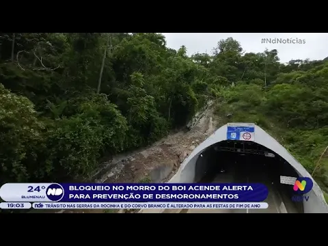 Bloqueio no Morro do Boi acende alerta para prevenção de desmoronamentos