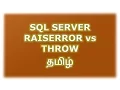Difference Between Raiserror and Throw in SQL Server Tamil