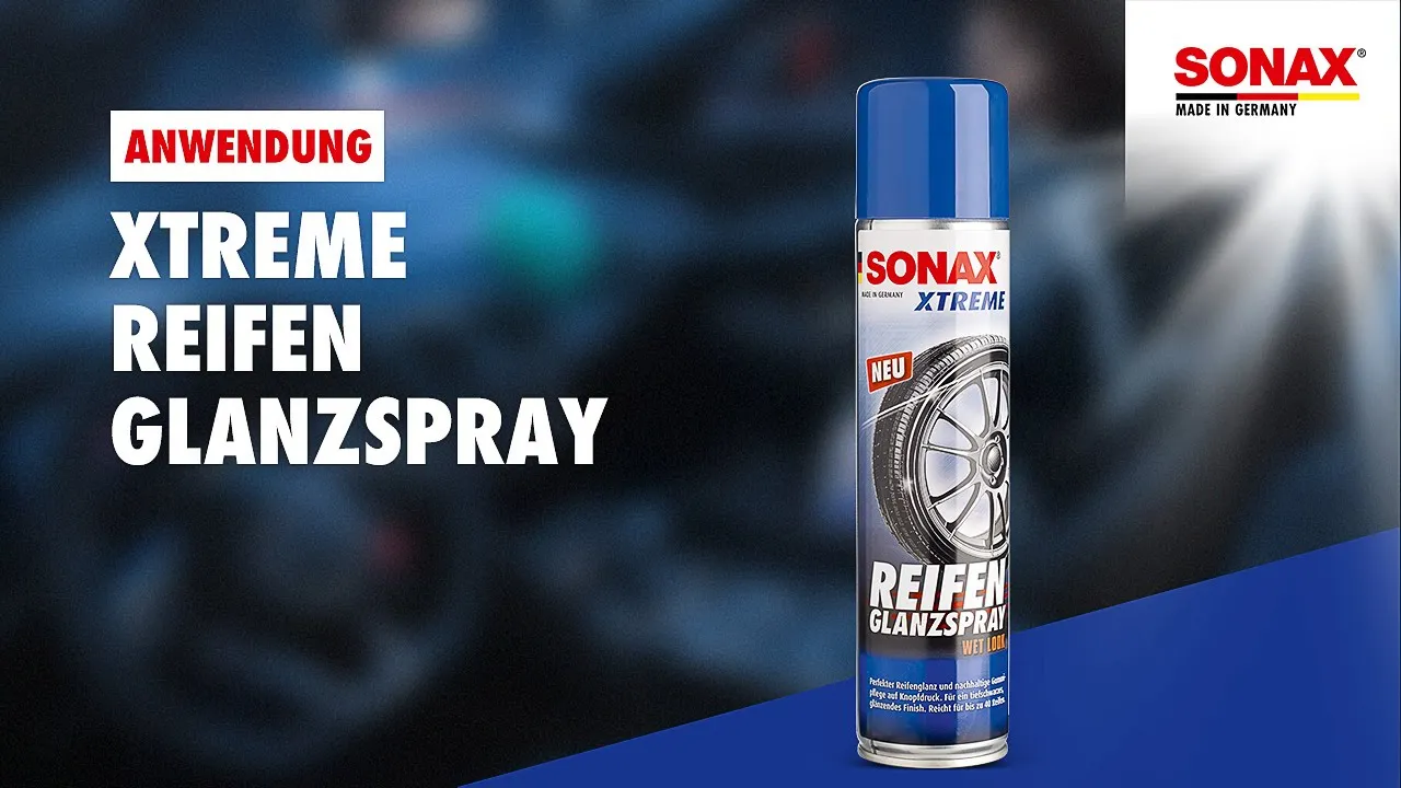 Anwendung SONAX XTREME ReifenGlanzSpray