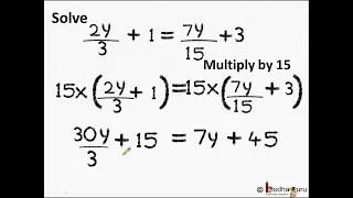 గణితం - Class 8 - Linear Equation with variables on both sides - Examples - Linear Equation -Telugu