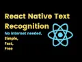 React Native Text Recognition Tutorial
