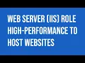 Microsoft Windows Server Web Server IIS role high-performance host websites