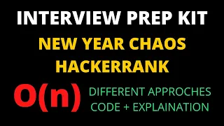 New year chaos hackerrank solution Interview preparation kit