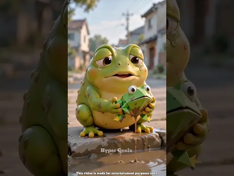 A Story Of Paper Frog 🐸😈😱~ mini wood toy-woodworking art skill /wood / hand crafts/ #shorts